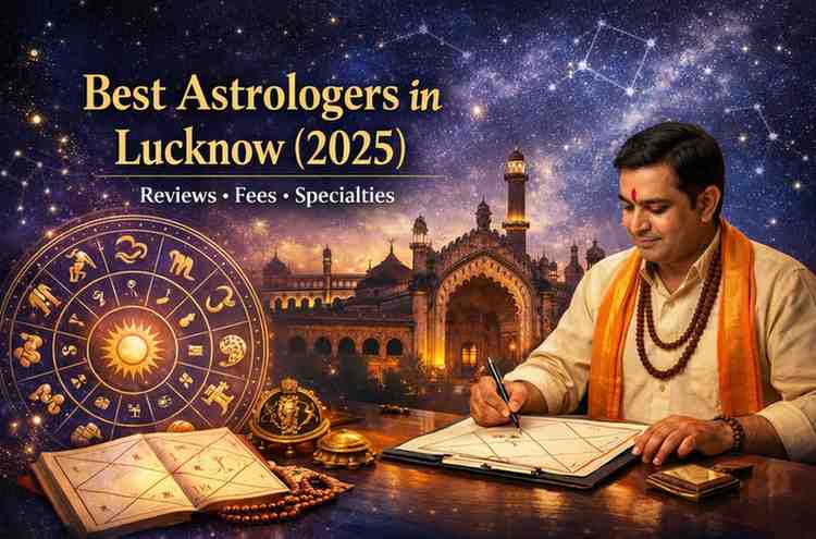 Best astrologers in Lucknow 2025 kundli reading zodiac chart astrology consultation banner