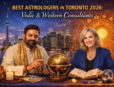 Best astrologers in Toronto 2026 offering Vedic and Western astrology consultations with zodiac charts, tarot cards, and spiritual tools