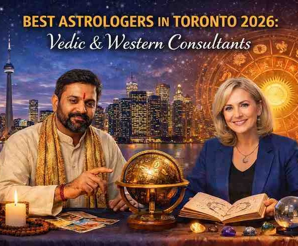 Best astrologers in Toronto 2026 offering Vedic and Western astrology consultations with zodiac charts, tarot cards, and spiritual tools