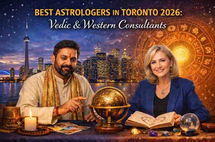 Best astrologers in Toronto 2026 offering Vedic and Western astrology consultations with zodiac charts, tarot cards, and spiritual tools