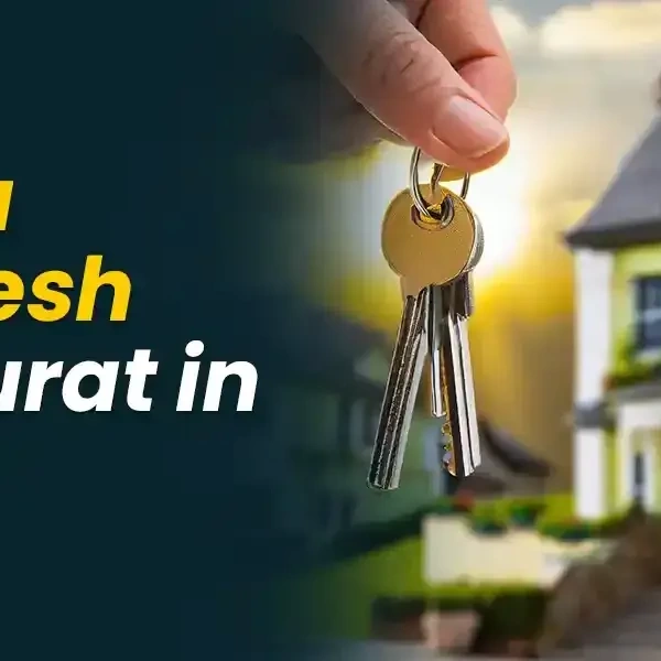 Hand holding house keys near modern home and Kalash pot, text reads “Griha Pravesh Muhurat 2026.”