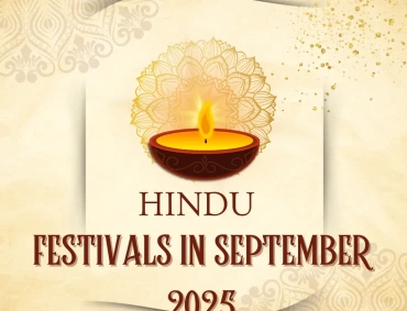 Diya which is showing a text saying List of all Hindu Festivals in September 2025