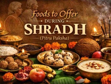 foods to offer during Shradh including pinda, kheer, sesame, rice, fruits and satvik offerings for Pitru Paksha rituals
