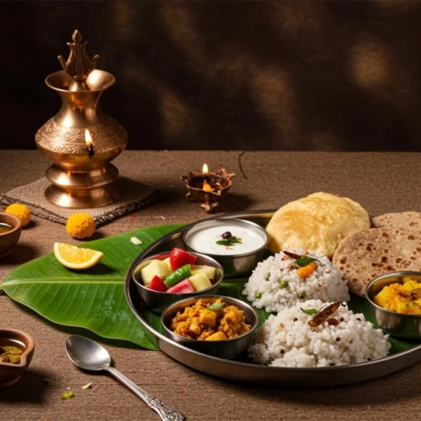 Devotee chanting Surya Gayatri and Beej Mantra during sunrise prayer.