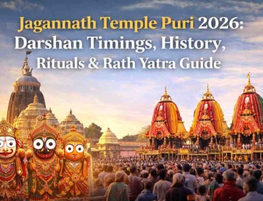 Jagannath Temple Puri 2026 with devotees during Rath Yatra festival