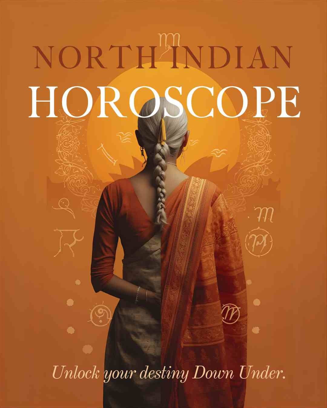 North Indian horoscope chart for Indians in Australia using Jaimini astrology and D60 divisional charts