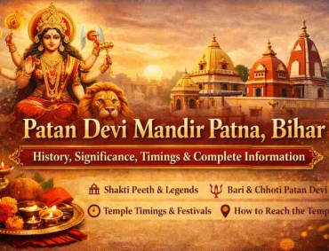 Patan Devi Mandir Patna Bihar with Goddess Durga illustration – history, significance, temple timings and complete visitor information