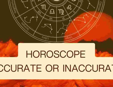 Visual questioning whether a horoscope is accurate or inaccurate based on how horoscope is calculated