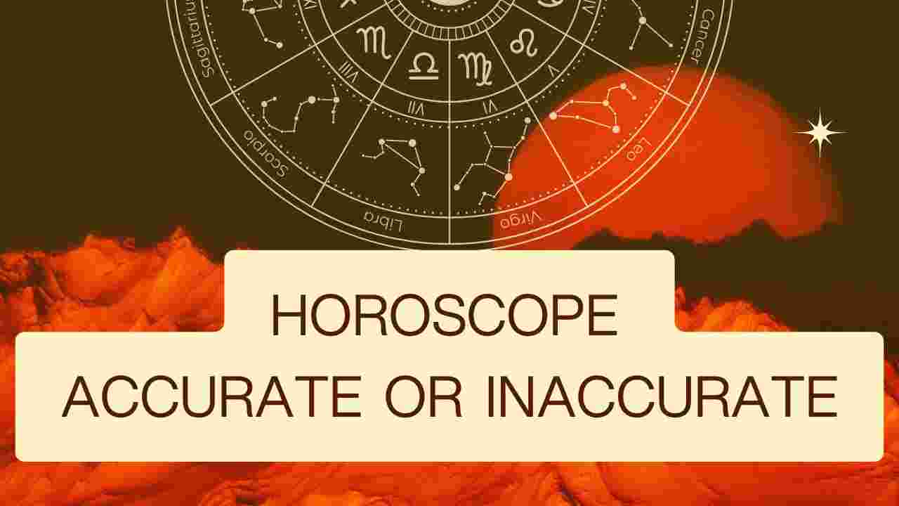 Visual questioning whether a horoscope is accurate or inaccurate based on how horoscope is calculated