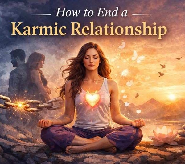 How to end a karmic relationship showing emotional healing, broken soul ties, and inner peace after letting go