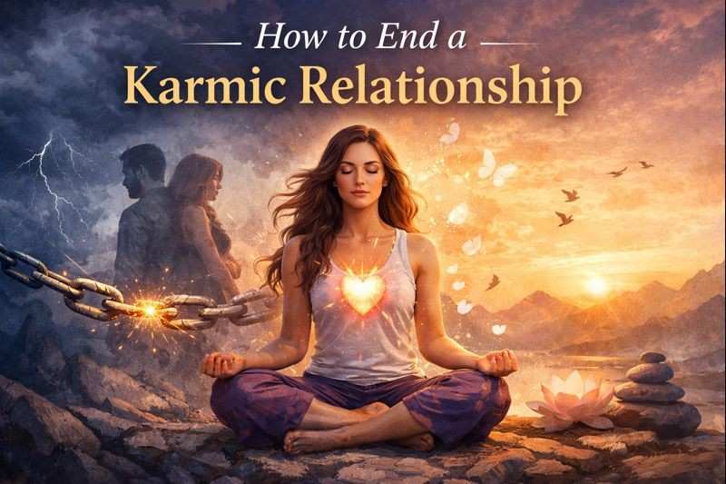 How to end a karmic relationship showing emotional healing, broken soul ties, and inner peace after letting go
