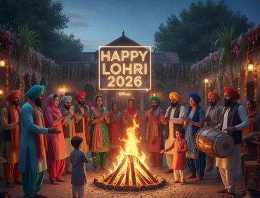 Lohri 2026 celebration with bonfire, sugarcane, peanuts and traditional rituals in North India