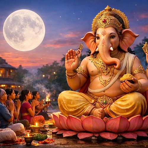 Sankashti Chaturthi February 2026 Ganesh puja with moonrise vrat rituals