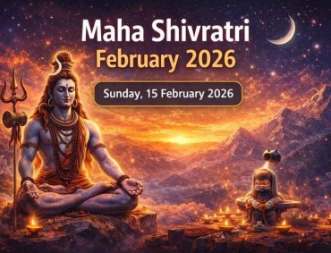Maha Shivratri February 2026 date with Lord Shiva meditation and Nishita Kaal night worship