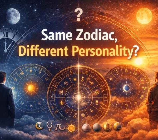 Same zodiac sign showing different personalities explained through birth chart astrology