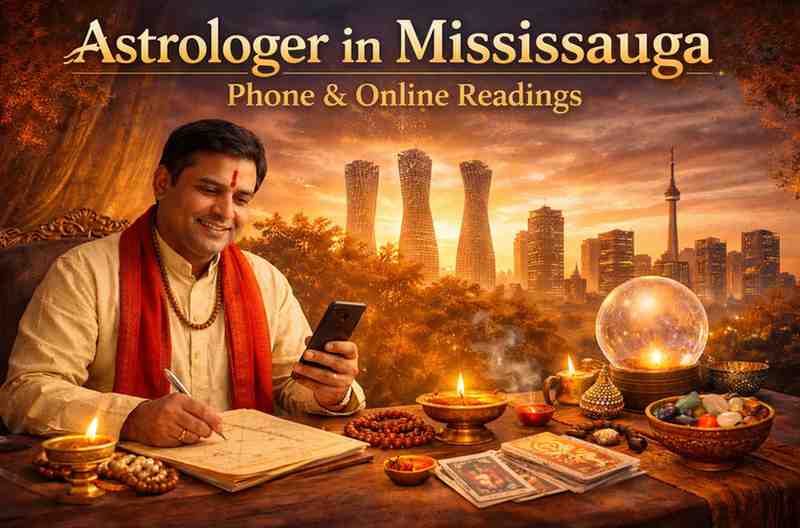 Astrologer in Mississauga providing phone and online Vedic astrology reading with Kundli chart and horoscope consultation