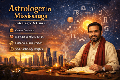 Astrologer in Mississauga offering online Vedic astrology consultation for career, marriage, finance, and immigration guidance by Indian experts