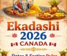 Ekadashi 2026 Canada – Dates & Fasting Rules (EST/PST)