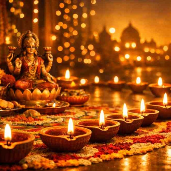 Why is Diwali celebrated with diyas symbolizing the victory of light over darkness