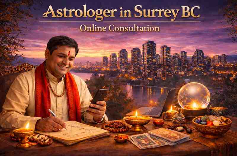 Astrologer in Surrey BC providing online Vedic astrology consultation with Kundli chart analysis and horoscope reading