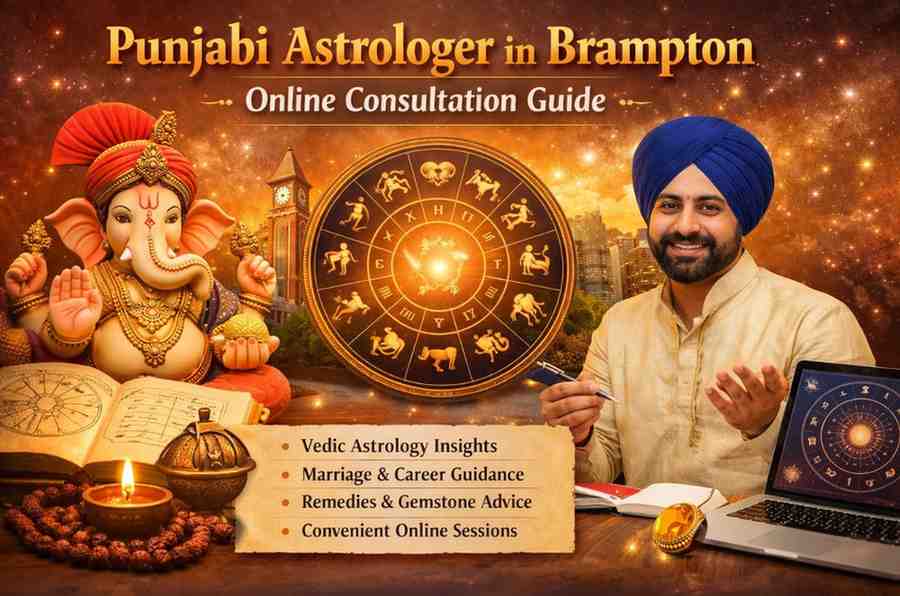 Punjabi astrologer in Brampton offering online consultation for career, marriage, and Vedic astrology guidance