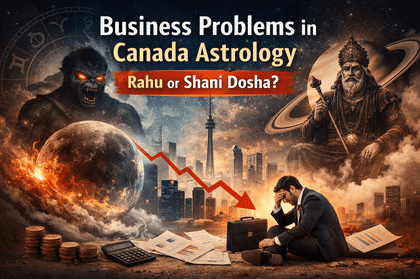 Business problems in Canada astrology explained with Rahu and Shani dosha influence on entrepreneurship and financial struggles