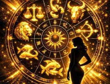 Top 6 most attractive zodiac signs ranked including Libra Scorpio Leo Taurus Sagittarius and Pisces in a glowing golden zodiac wheel with a cosmic background