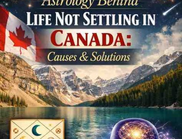 astrology behind life not settling in Canada kundli issues mental stress zodiac chart