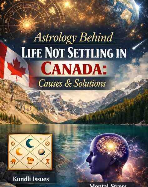 astrology behind life not settling in Canada kundli issues mental stress zodiac chart
