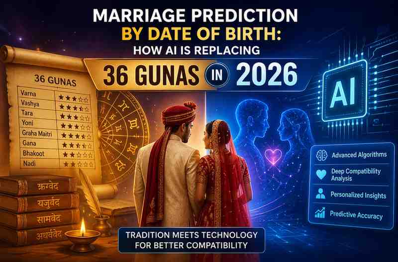 marriage prediction astrology AI vs 36 gunas kundli compatibility modern technology couple