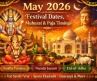May 2026 Festival Dates, Muhurat & Puja Timings