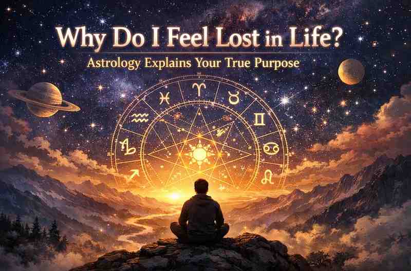 why do I feel lost in life astrology chart showing zodiac signs and life purpose